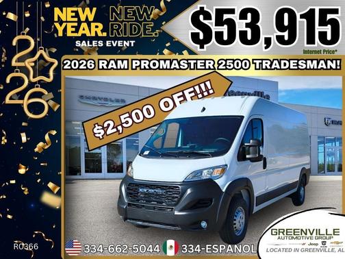 2026 RAM ProMaster 2500 High Roof
