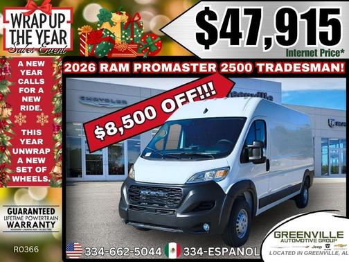 2026 RAM ProMaster 2500 High Roof