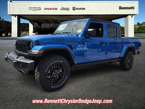 Hydro Blue Pearlcoat 2026 Jeep Gladiator Willys 4x4