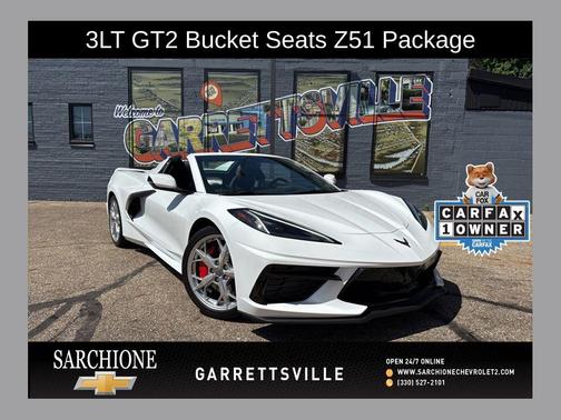Arctic White 2021 Chevrolet Corvette Stingray w/3LT
