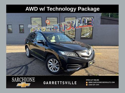 Crystal Black Pearl 2016 Acura RDX Technology Package