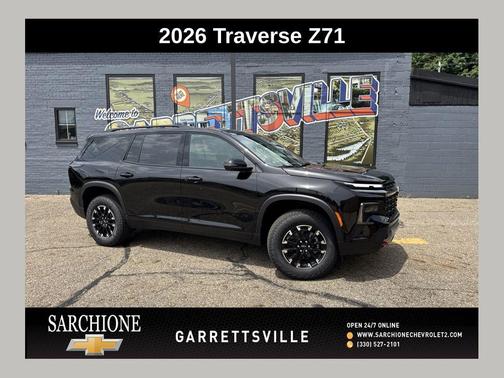 Mosaic Black Metallic 2026 Chevrolet Traverse AWD Z71