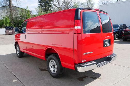 Red Hot 2026 Chevrolet Express 3500 3500 Regular Wheelbase, WT, RWD