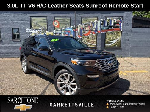 Agate Black Metallic 2022 Ford Explorer Platinum