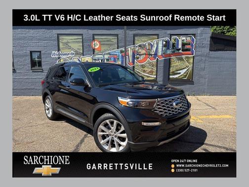 Agate Black Metallic 2022 Ford Explorer Platinum