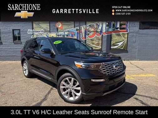 Agate Black Metallic 2022 Ford Explorer Platinum