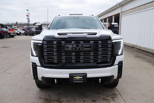 White Frost Tricoat 2025 GMC Sierra 2500 Denali Ultimate
