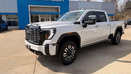 White Frost Tricoat 2025 GMC Sierra 2500 Denali Ultimate