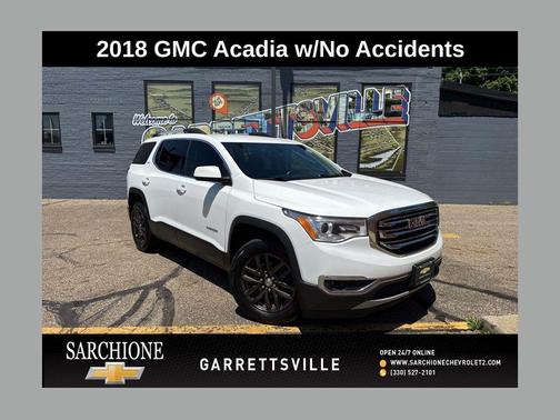 Summit White 2018 GMC Acadia SLT-1