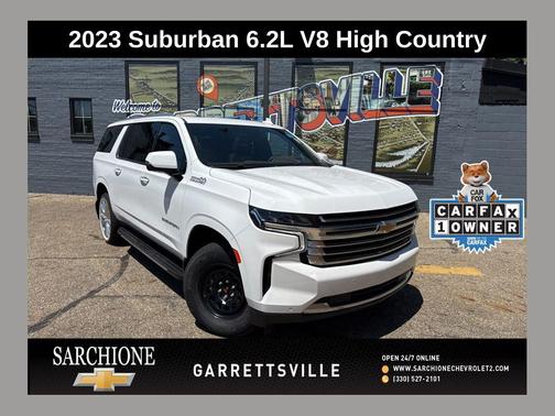 Summit White 2023 Chevrolet Suburban 4WD High Country
