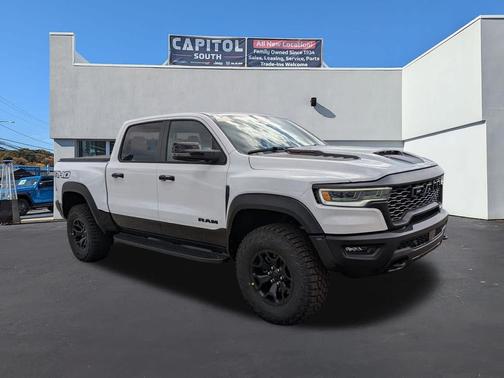 Bright White Clearcoat 2026 RAM 1500 RHO Crew Cab 4x4 5'7' Box