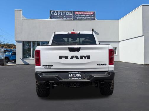 Bright White Clearcoat 2026 RAM 1500 RHO Crew Cab 4x4 5'7' Box