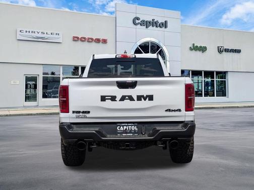 Bright White Clearcoat 2026 RAM 1500 RHO Crew Cab 4x4 5'7' Box