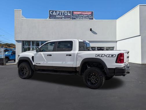 Bright White Clearcoat 2026 RAM 1500 RHO Crew Cab 4x4 5'7' Box