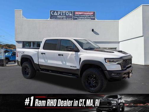 Bright White Clearcoat 2026 RAM 1500 RHO Crew Cab 4x4 5'7' Box