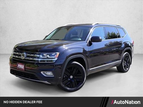 Deep Black Pearl Effect 2018 Volkswagen Atlas 3.6L SEL Premium