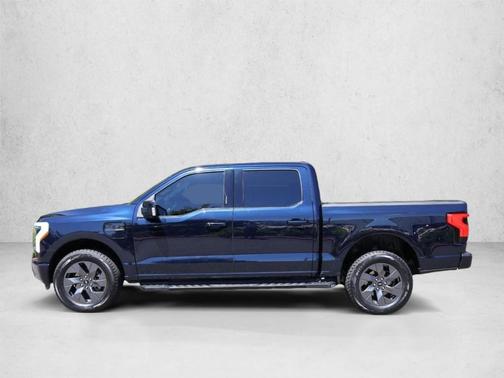 Antimatter Blue Metallic 2023 Ford F-150 Lightning LARIAT