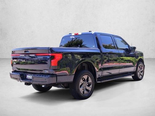 Antimatter Blue Metallic 2023 Ford F-150 Lightning LARIAT