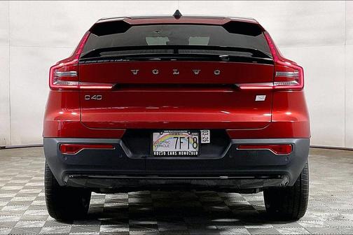 Fusion Red Metallic 2023 Volvo C40 Recharge Pure Electric Twin Ultimate
