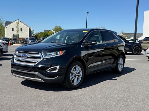 White Platinum Metallic Tri-Coat 2016 Ford Edge SEL