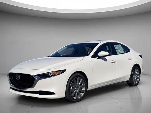 Snowflake White Pearl Mica 2026 Mazda Mazda3 FWD w/Preferred Package