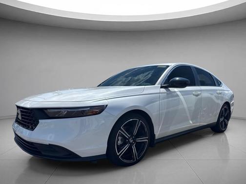 Platinum White Pearl 2025 Honda Accord Hybrid Sport