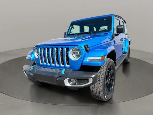 Hydro Blue Pearlcoat 2022 Jeep Wrangler Unlimited 4xe Sahara