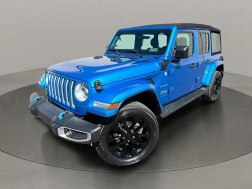 Hydro Blue Pearlcoat 2022 Jeep Wrangler Unlimited 4xe Sahara
