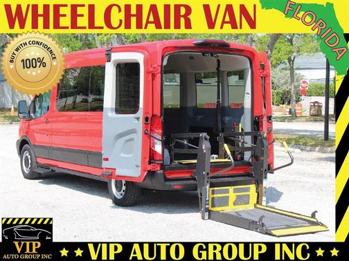 Red 2019 Ford Transit-350 XL