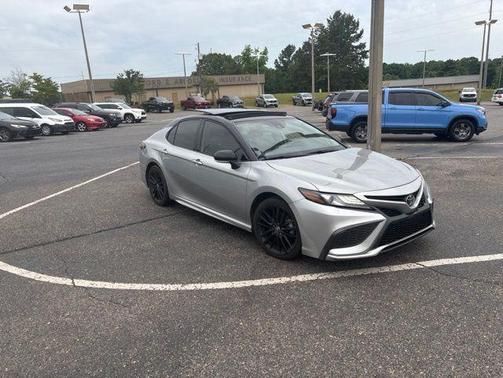 Midnight Black Metallic 2021 Toyota Camry XSE