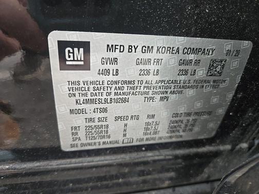 Ebony Twilight Metallic 2020 Buick Encore GX Select