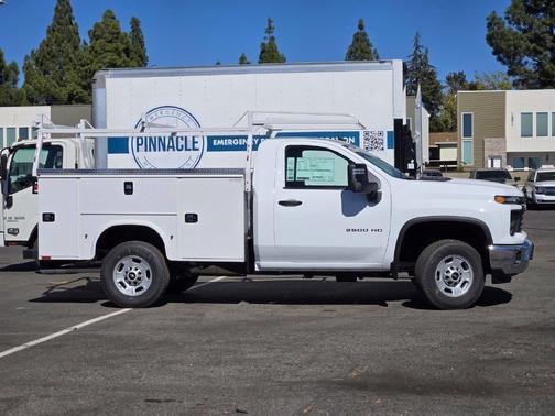 Summit White 2026 Chevrolet Silverado 2500 Regular Cab, Long Bed, WT, RWD