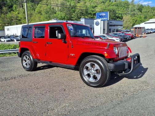 Firecracker Red Clearcoat 2018 Jeep Wrangler JK Unlimited Sahara