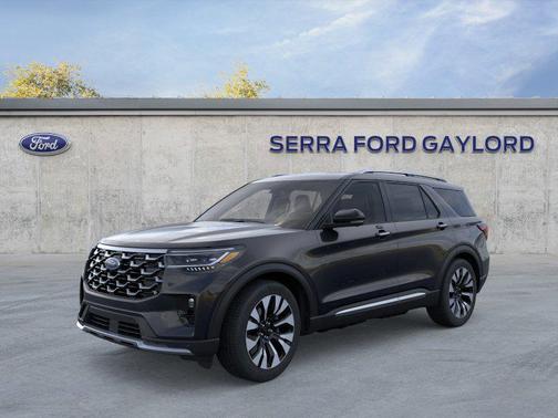 Agate Black Metallic 2026 Ford Explorer Platinum