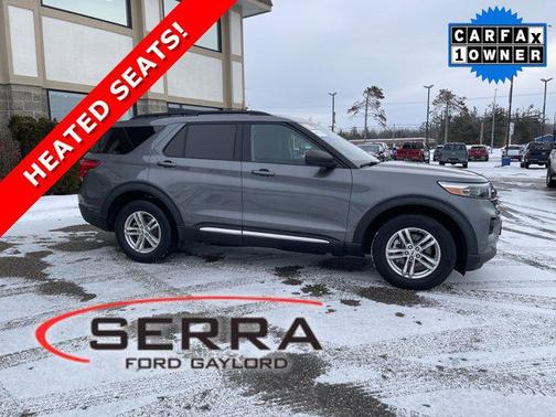 Gray 2022 Ford Explorer XLT