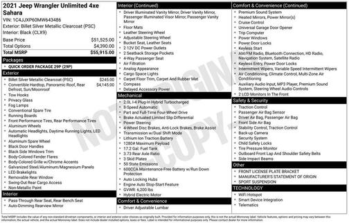 2021 Jeep Wrangler Unlimited 4xe Sahara