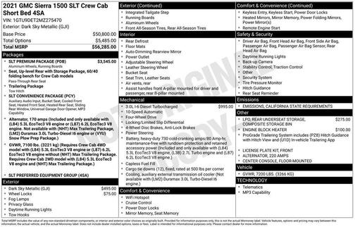 2021 GMC Sierra 1500 SLT