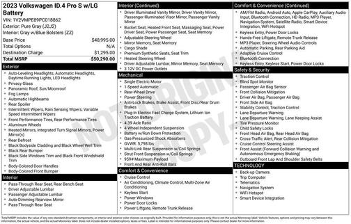 2023 Volkswagen ID.4 Pro S