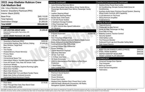 2022 Jeep Gladiator Rubicon
