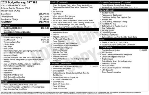 2021 Dodge Durango SRT 392