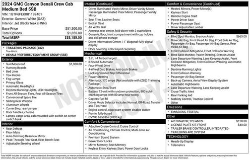 2024 GMC Canyon Denali