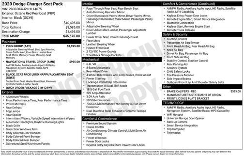 2020 Dodge Charger Scat Pack