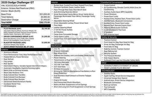 2020 Dodge Challenger GT