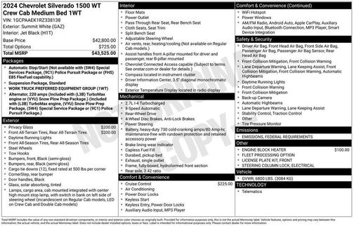 2024 Chevrolet Silverado 1500 WT