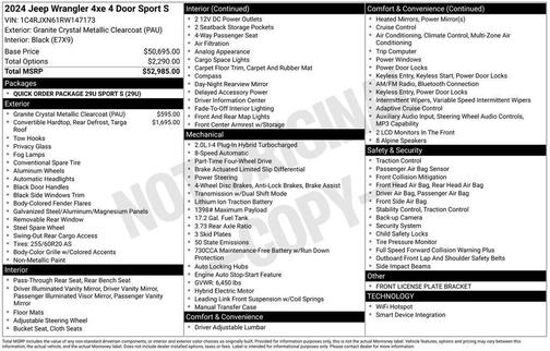 2024 Jeep Wrangler 4xe Sport