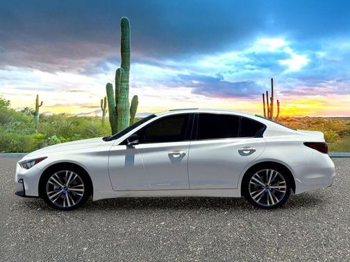 Majestic White 2023 INFINITI Q50 3.0t SENSORY
