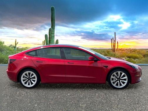 Red Multi-Coat 2022 Tesla Model 3 Standard Range
