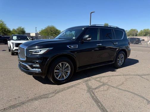 Mineral Black 2021 INFINITI QX80 Luxe