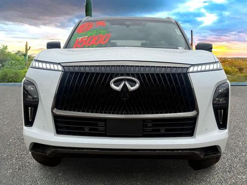 Radiant White/Black Obsidian 2026 INFINITI QX80 AUTOGRAPH AWD