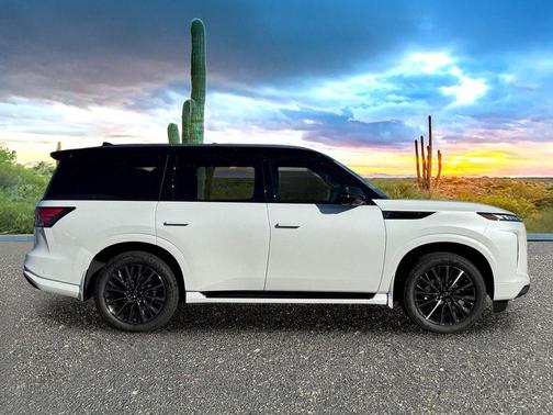 Radiant White/Black Obsidian 2026 INFINITI QX80 AUTOGRAPH AWD